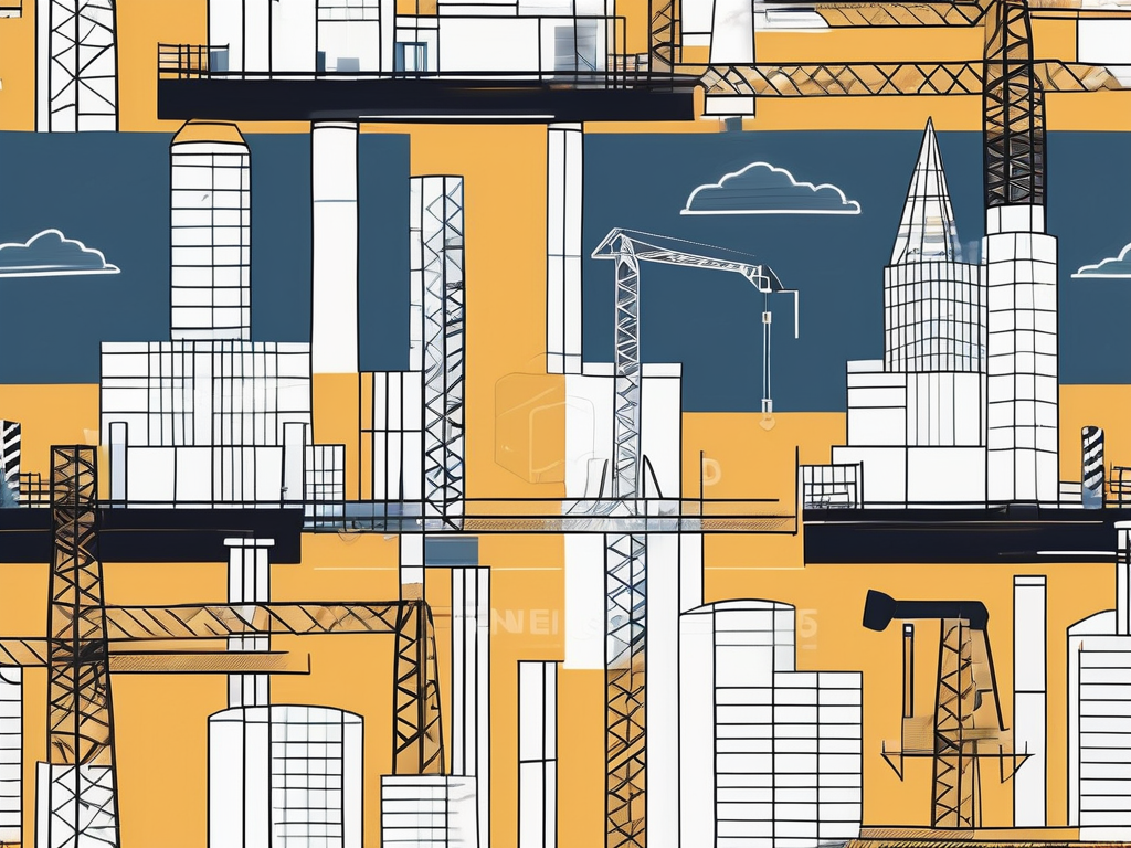 A symbolic backbone integrated with digital elements and construction tools