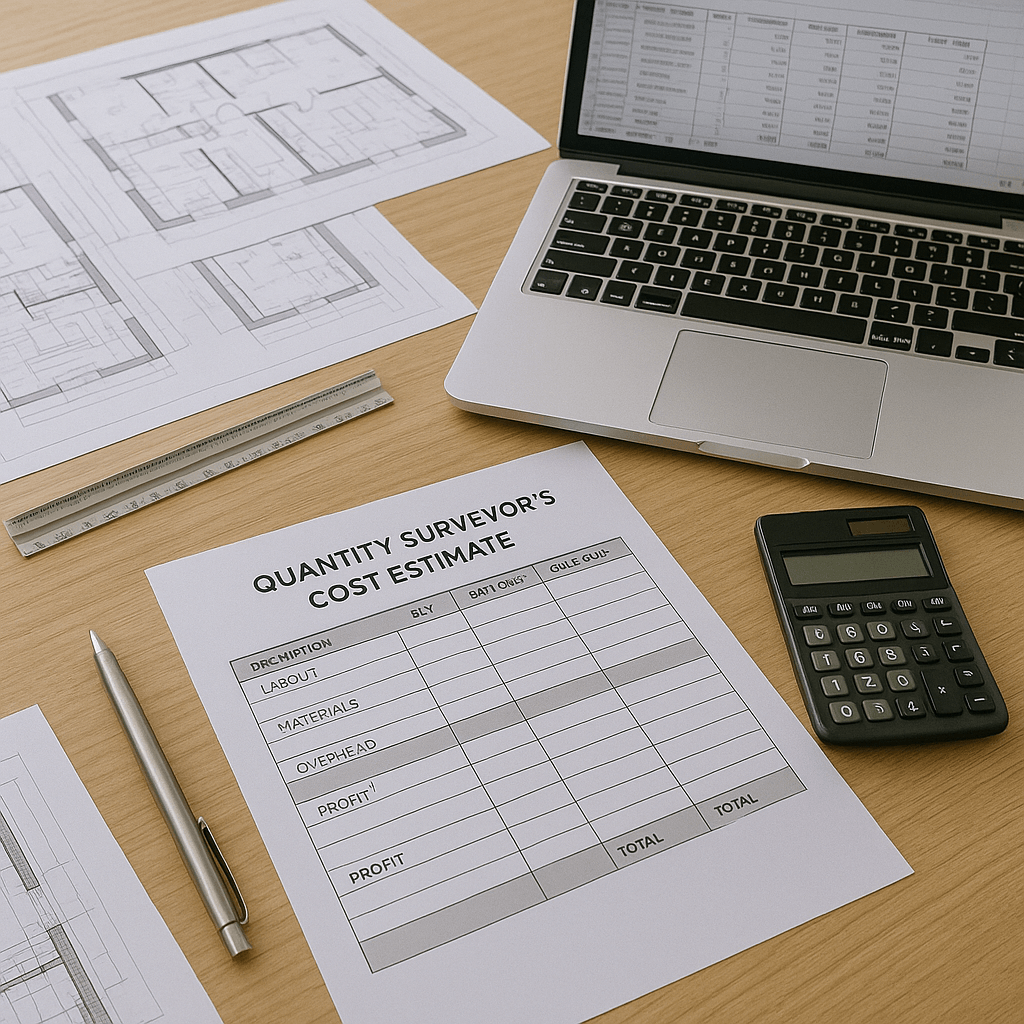 What Does a QS Include in a Cost Estimate? Cost Estimator