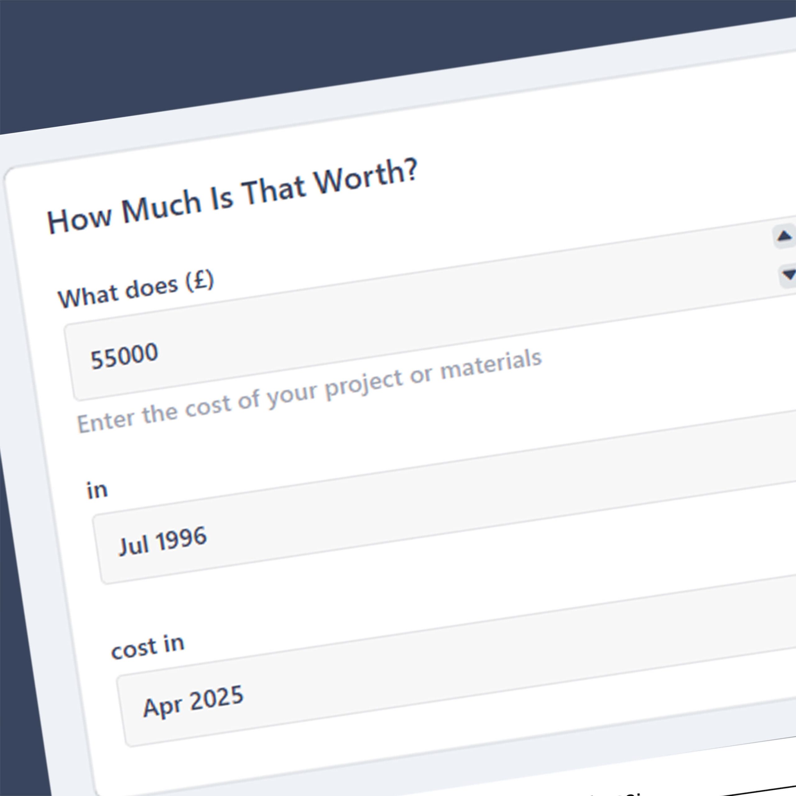 Tools Cost Estimator