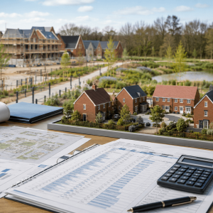 Property development plans, cost documents and a model housing scheme representing CIL, Section 106, BNG and Building Safety Levy allowances